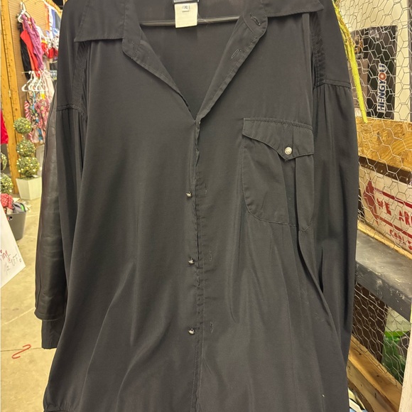 Versace Jeans Collection Black Dress Shirt
